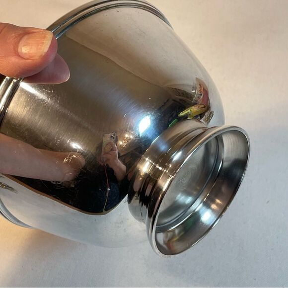 Towle Silver Plated Rich Blue Enamel Bowl 5" EP 5001 Mid 20th Century - Picture 16 of 16